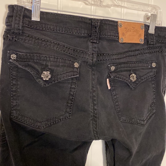 2 pair Rose Royce Over-dyed Skinny Jean Sz 32 US 15/16. Blue pair. Black pair. - Picture 15 of 16